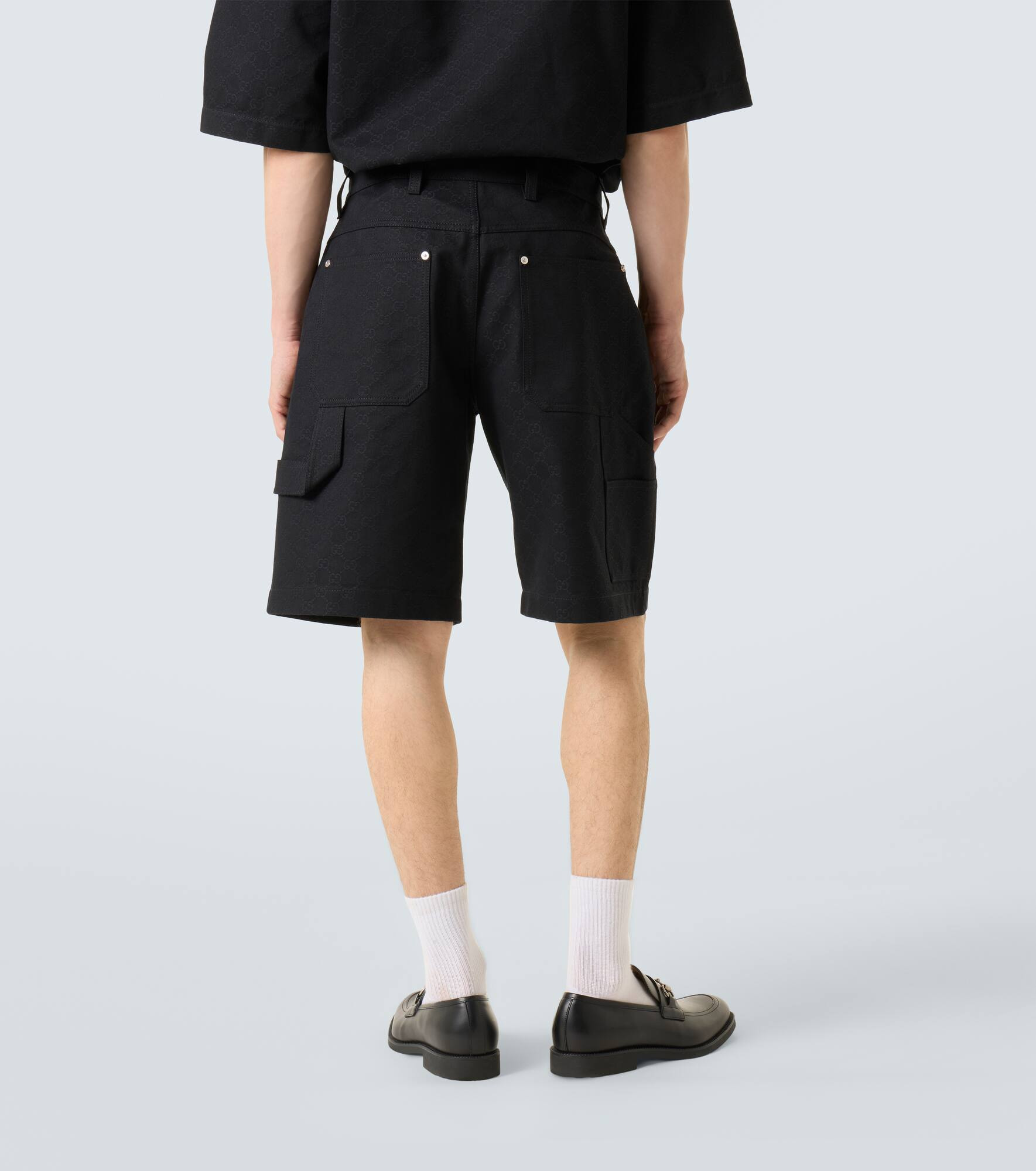 GG cotton jacquard shorts - 4