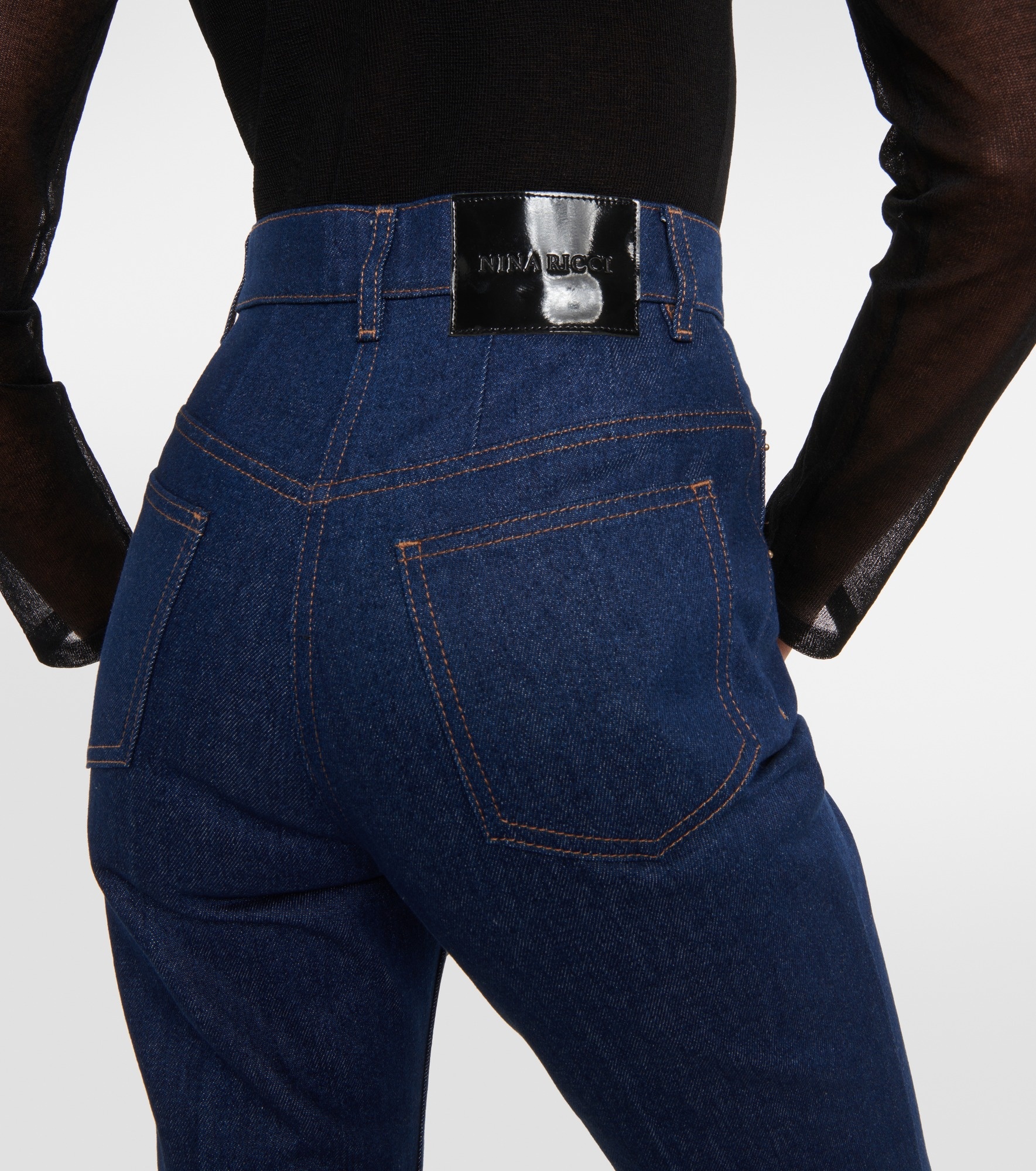High-rise flared jeans - 6