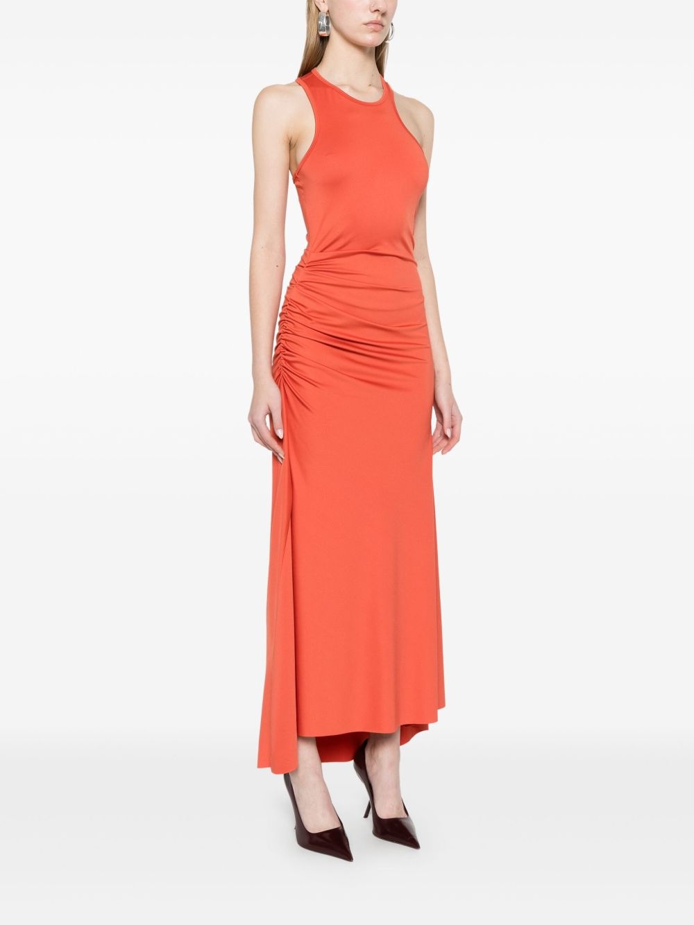 ruched maxi dress - 3