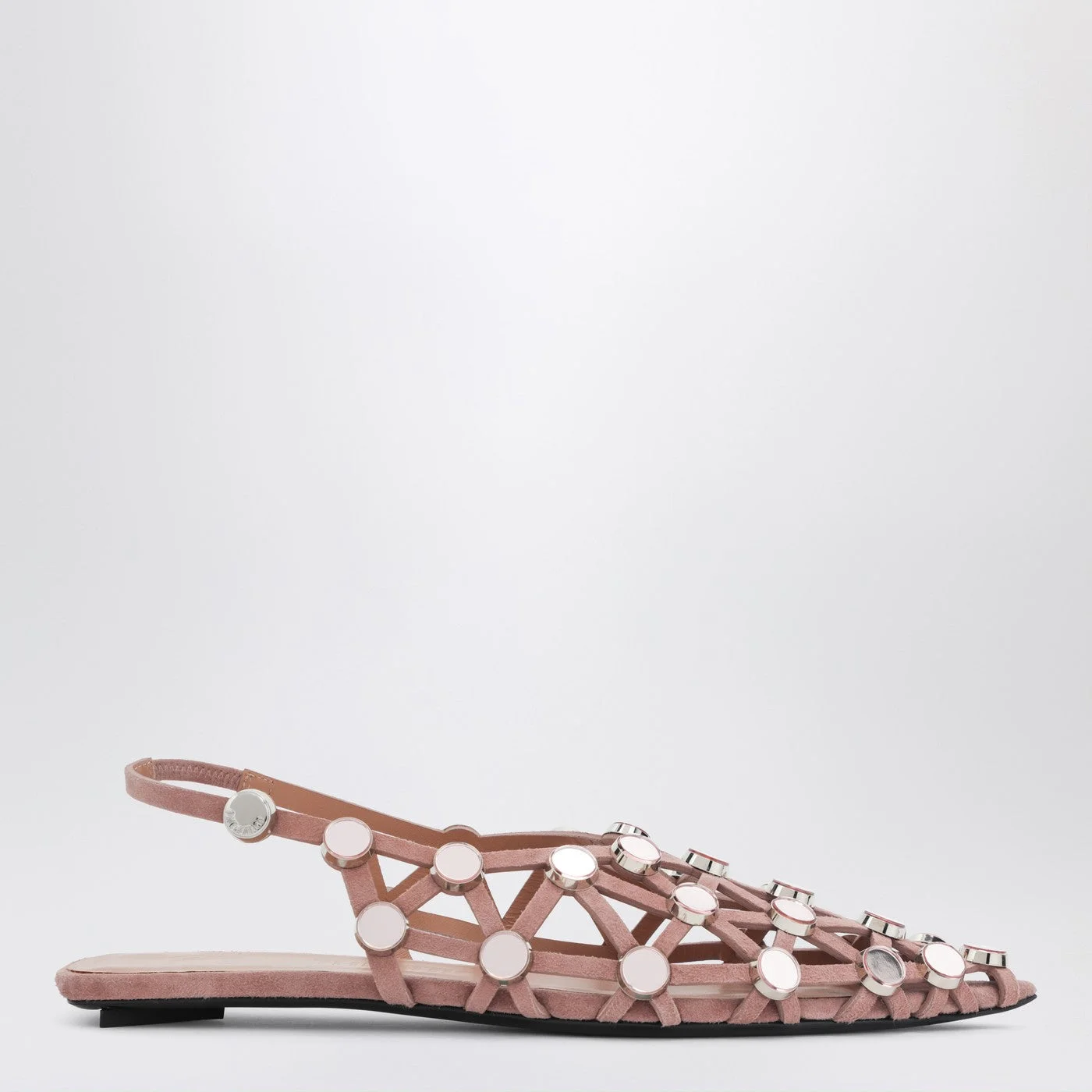 Mud coloured Grid ballerina - 1