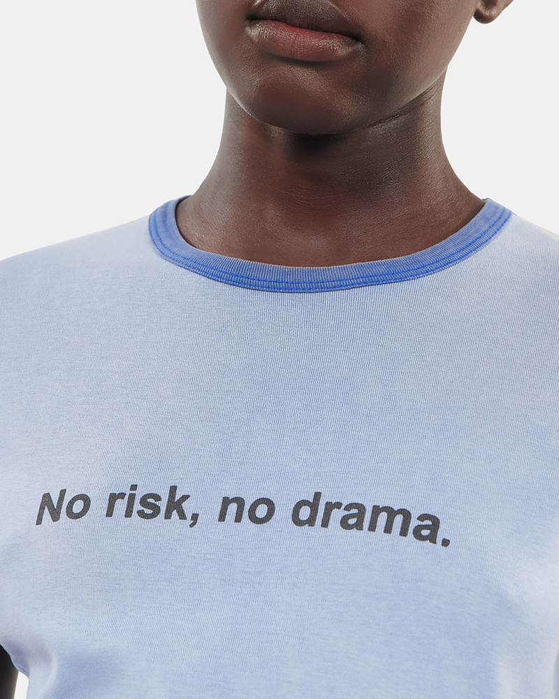 BLUE NO RISK SERIGRAPHY T-SHIRT 6