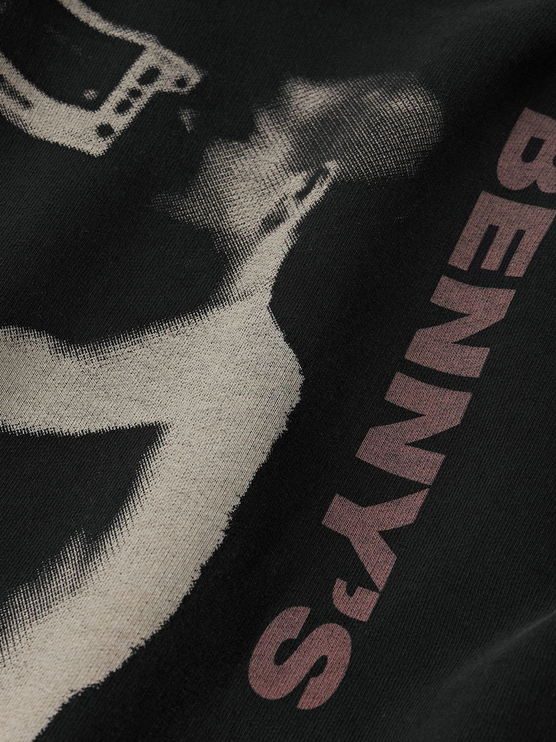 Benny's Video Printed Cotton-Jersey Hoodie Black 4