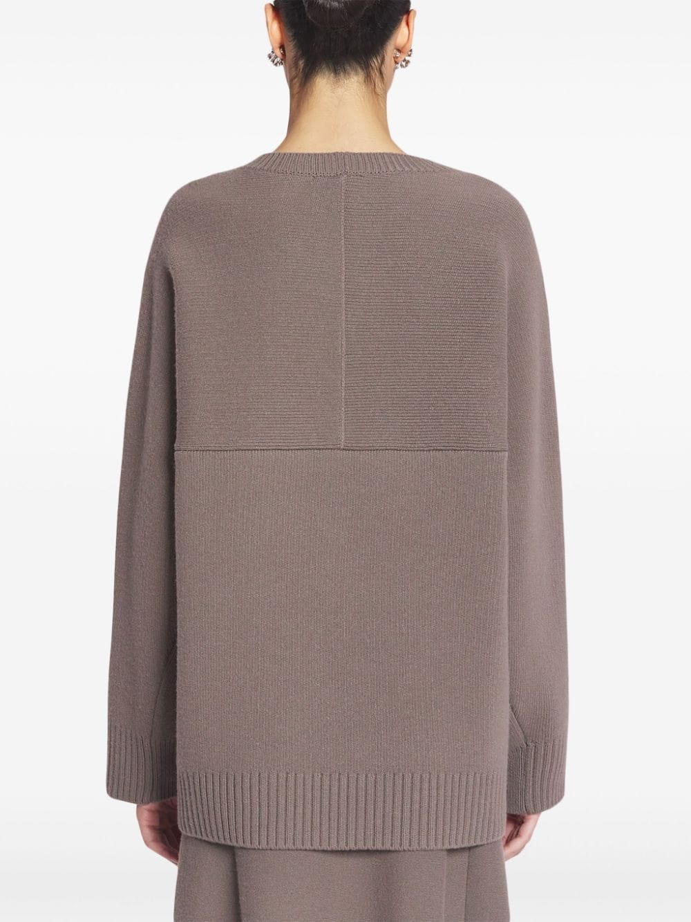 wool-cashmere oversize jumper - 5