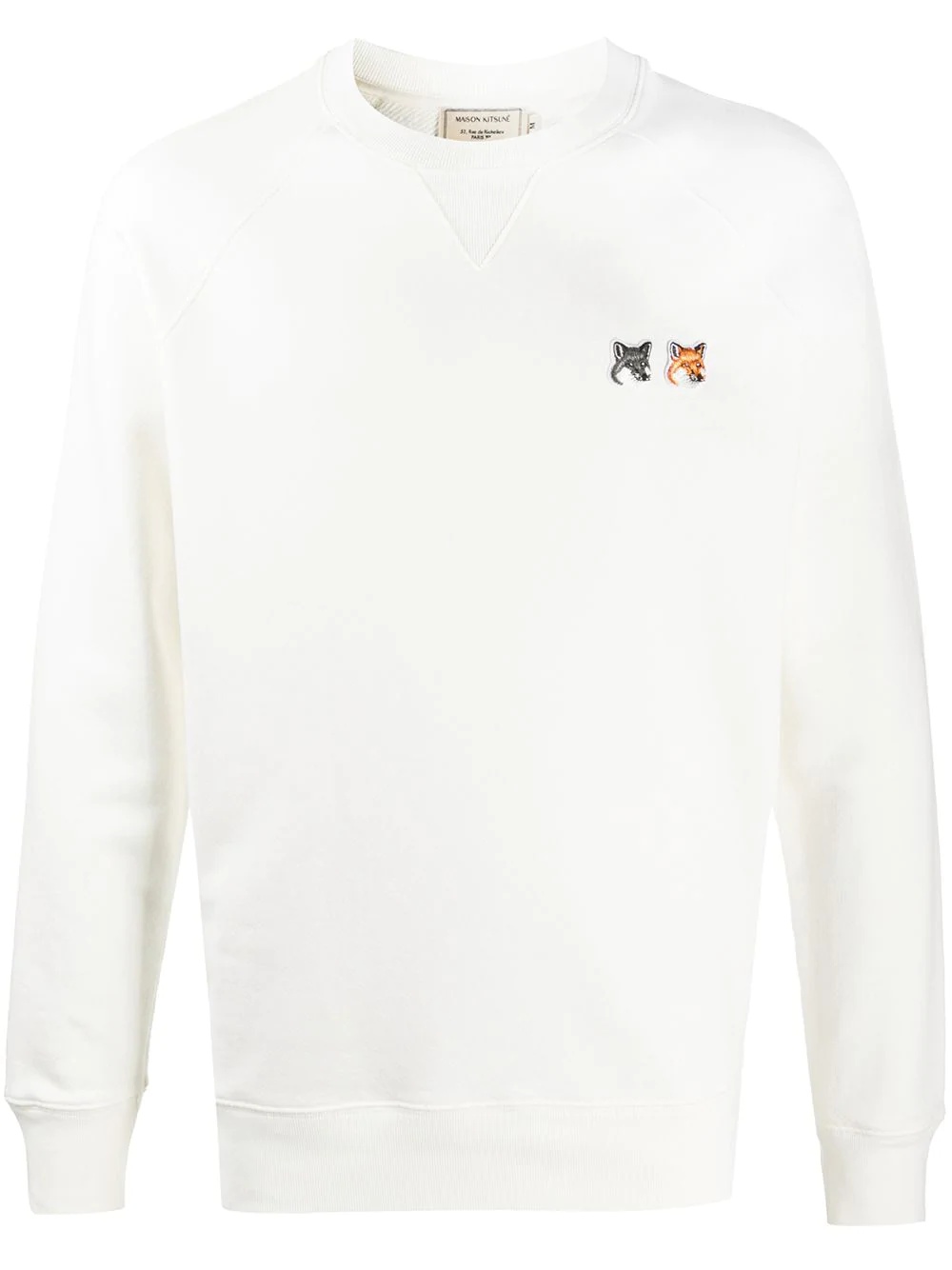 fox patch crewneck jumper - 1