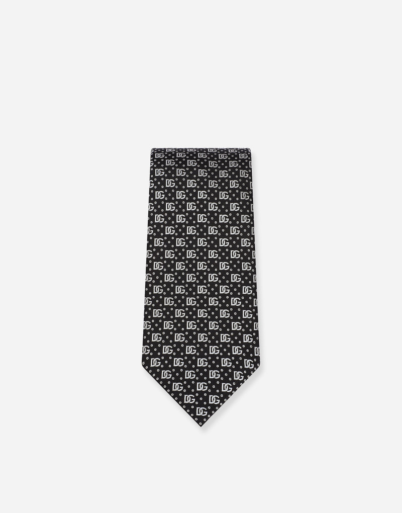 Dolce & Gabbana 8-cm silk jacquard blade tie with DG logo outlook
