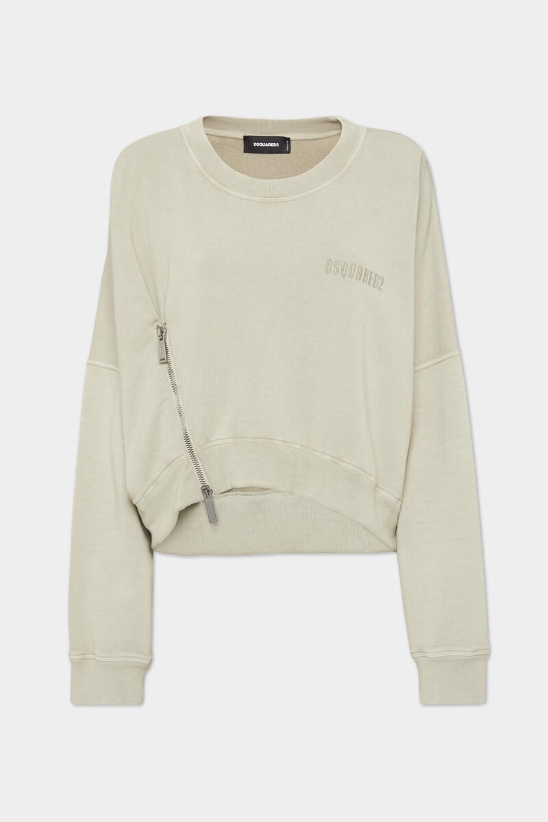 FADE DYED ONION CROPPED SWEATSHIRT - 1