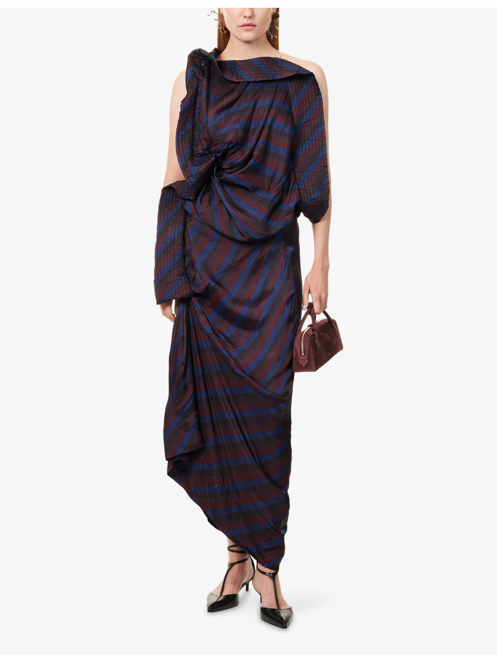 Dolla Asymmetric Woven Midi Dress - 2