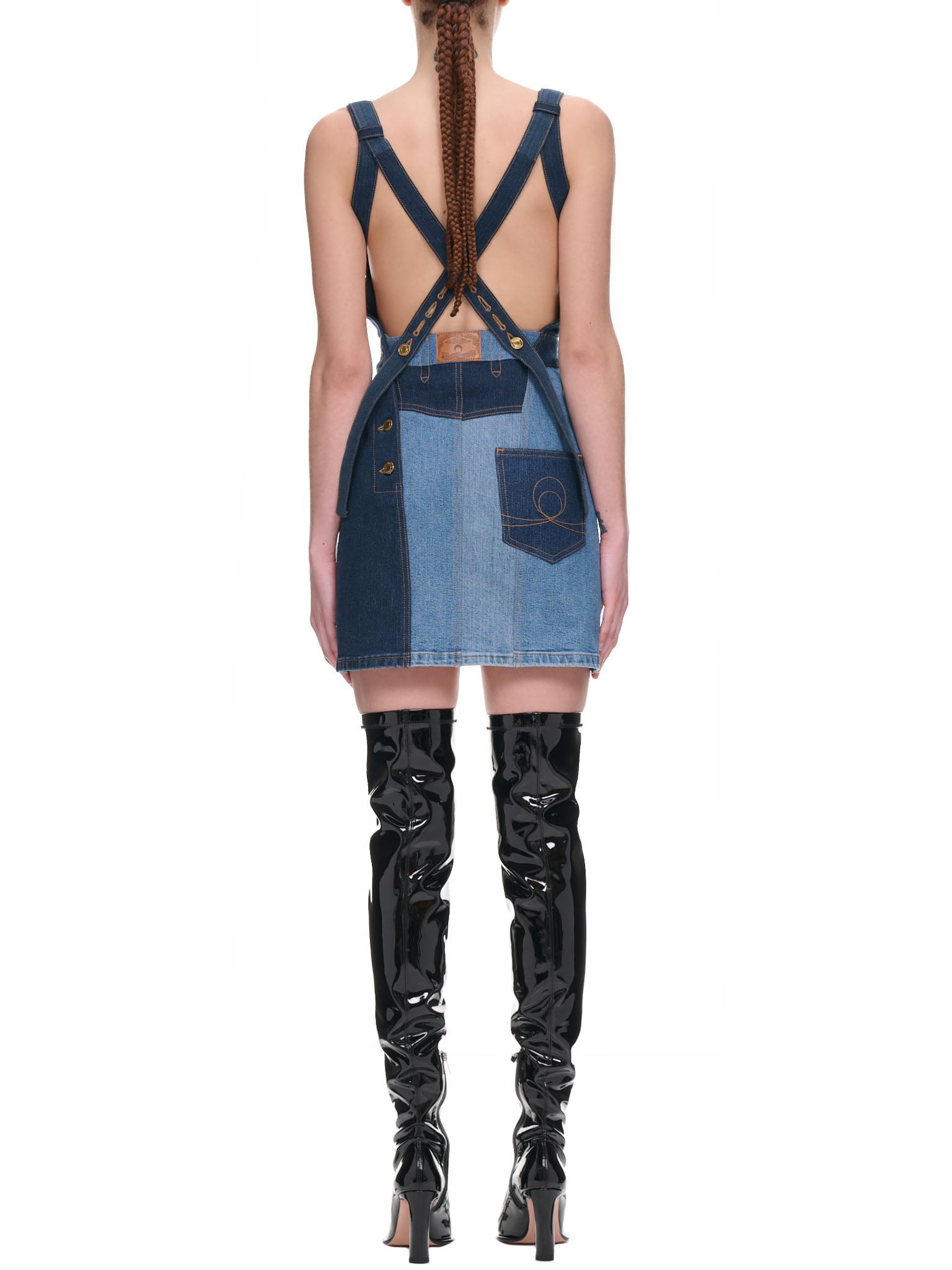 Regenerated Denim Dress - 3