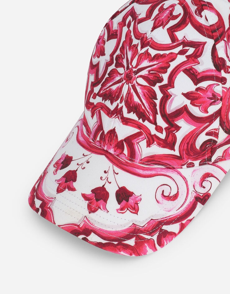 Baseball cap with Majolica print - 2