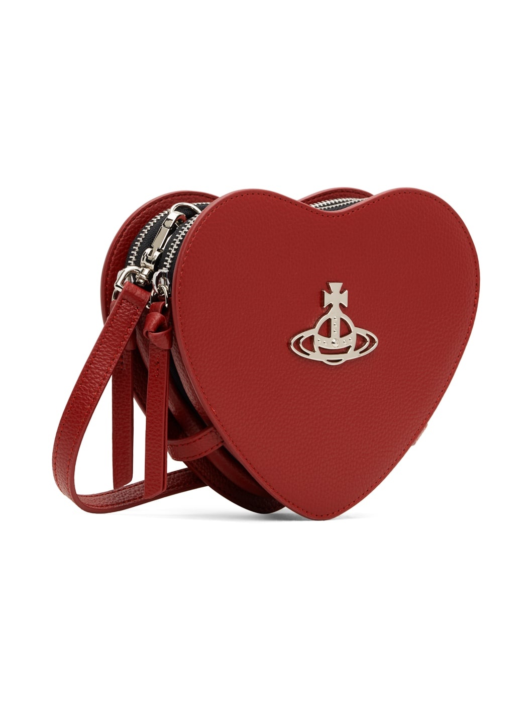 Red Louise Heart Crossbody Bag - 2