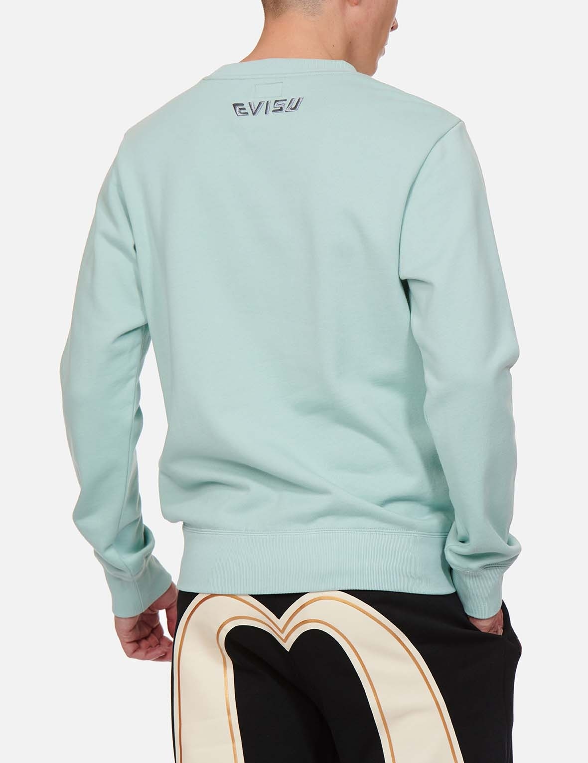 BROCADE KAMON APPLIQUÉ AND DRAGON EMBROIDERED SWEATSHIRT - 4