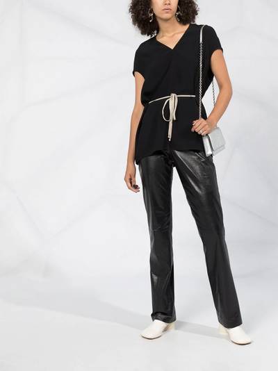 Rick Owens longline drawstring waist T-shirt outlook