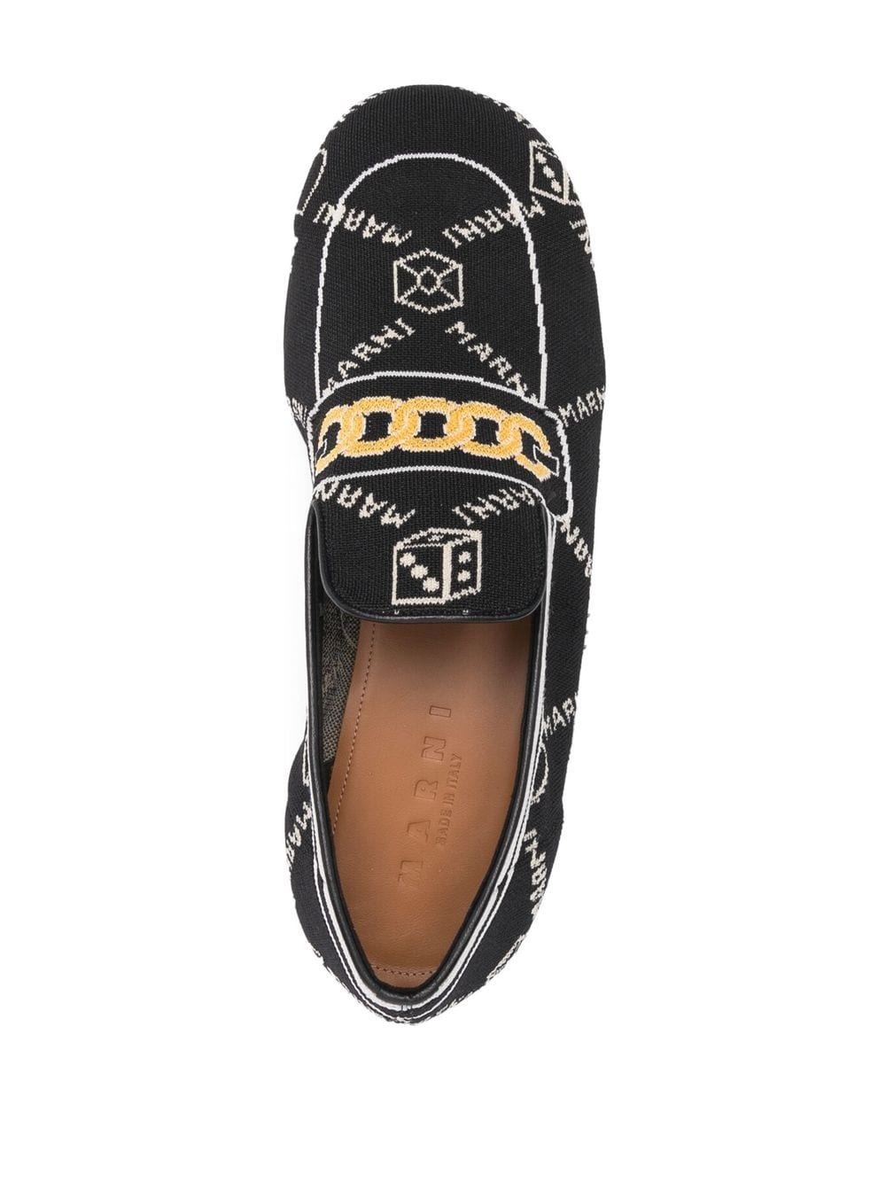 all-over logo-jacquard loafers - 4