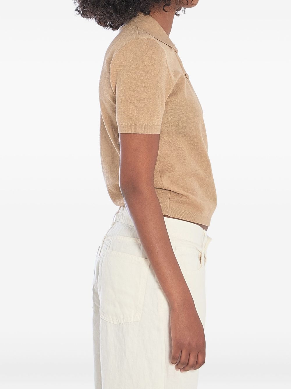 cotton-blend polo shirt - 3