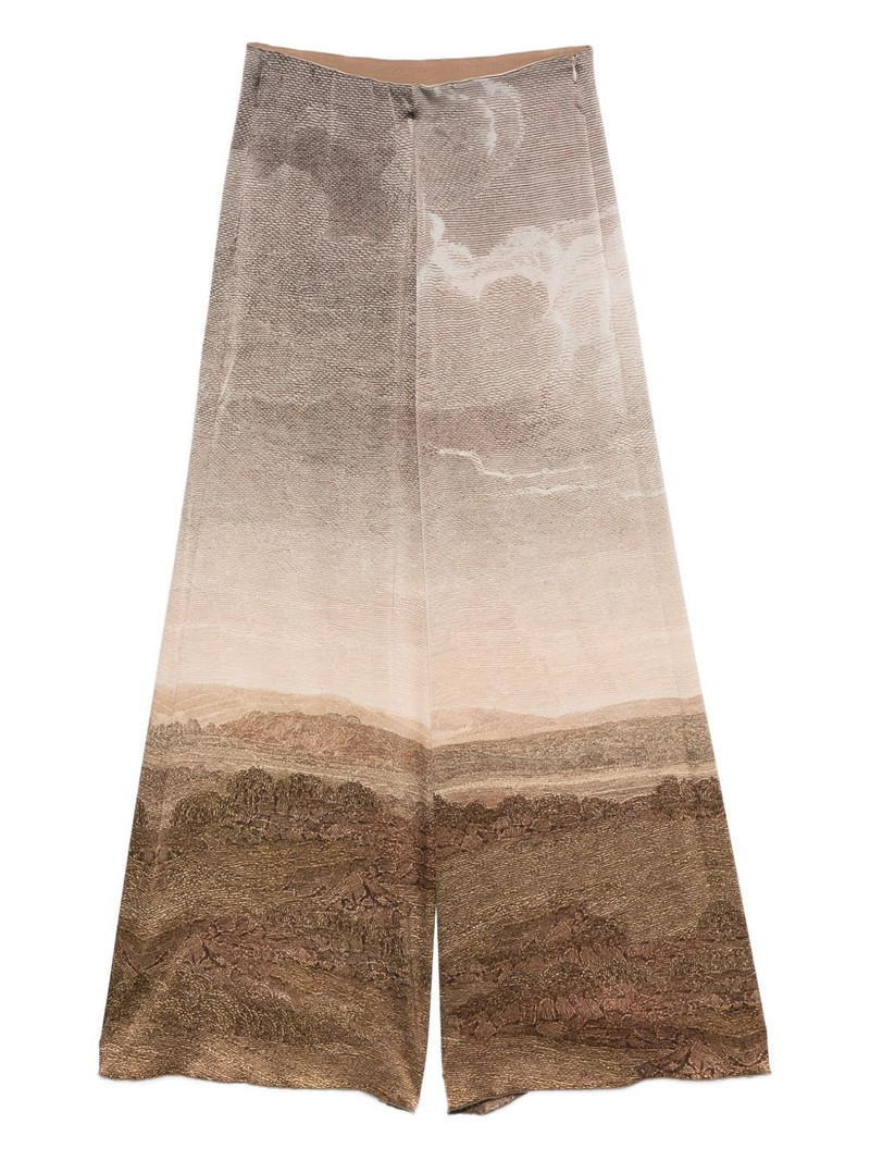 landscape-print wide-leg trousers 1