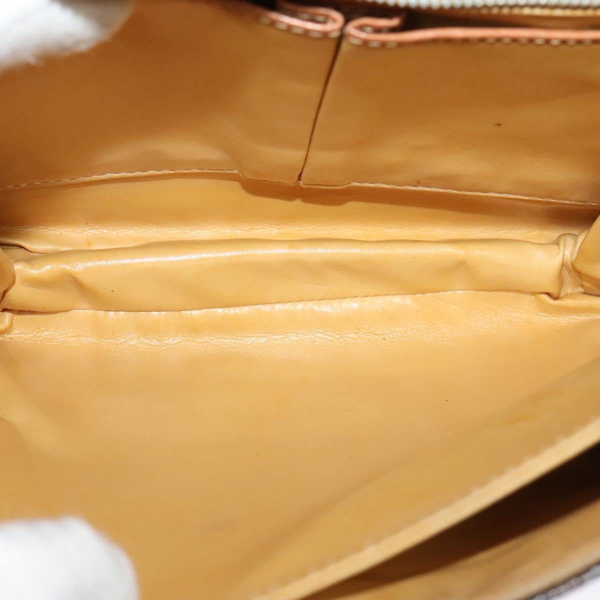 CELINE Macadam Canvas Shoulder Bag Pvc Leather Brown - 11