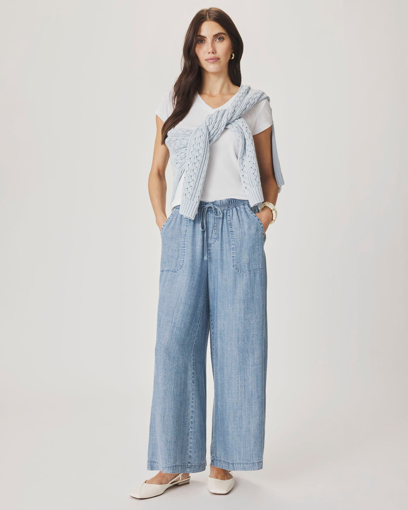 Splendid Angie Indigo Palazzo Pant outlook