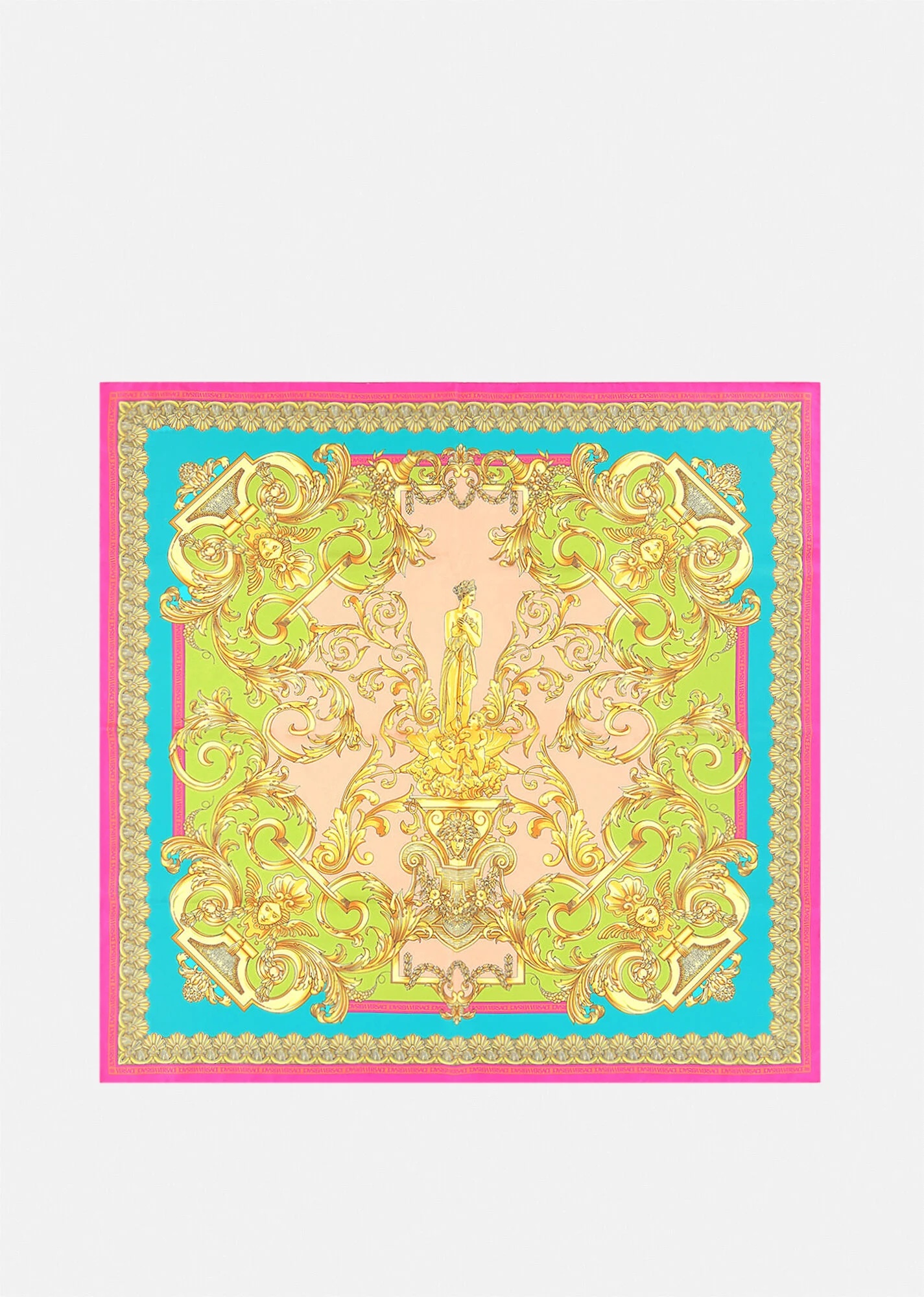 Barocco Goddess Silk Foulard - 1