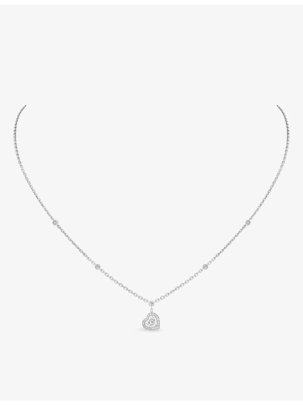 Joy Coeur 18ct white-gold and diamond necklace - 1