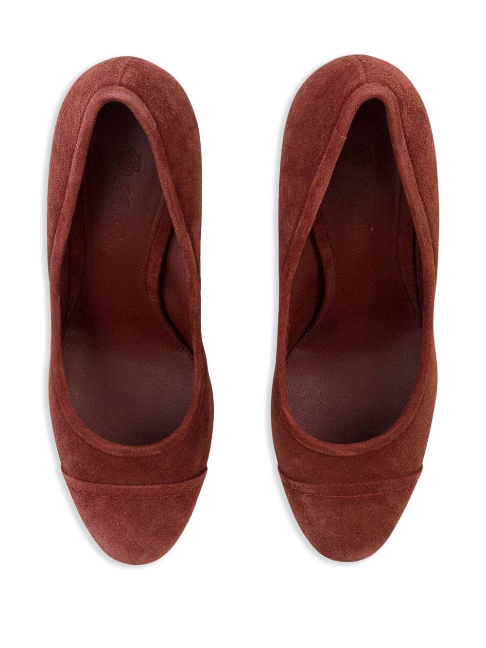 block-heel suede pumps - 2