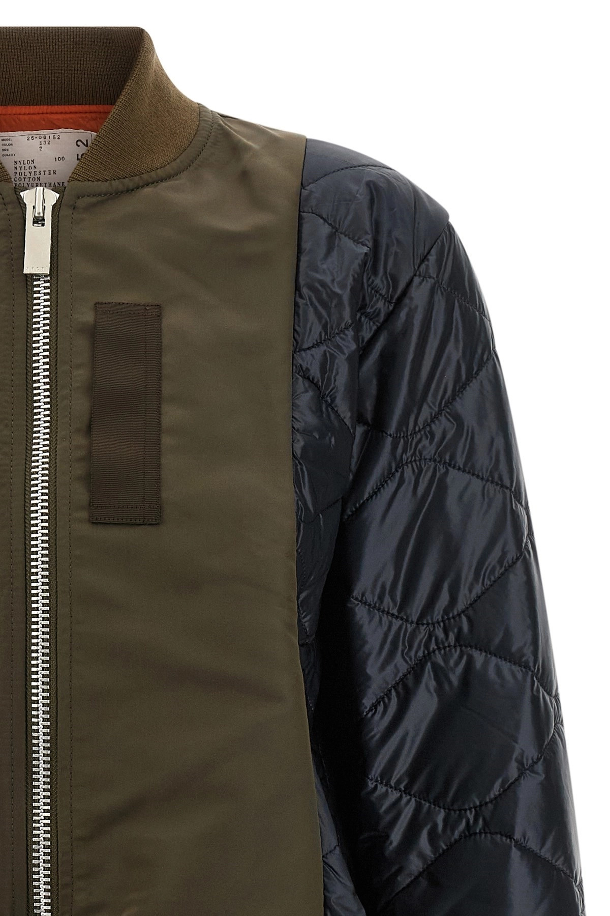 Bimaterial nylon bomber jacket - 3