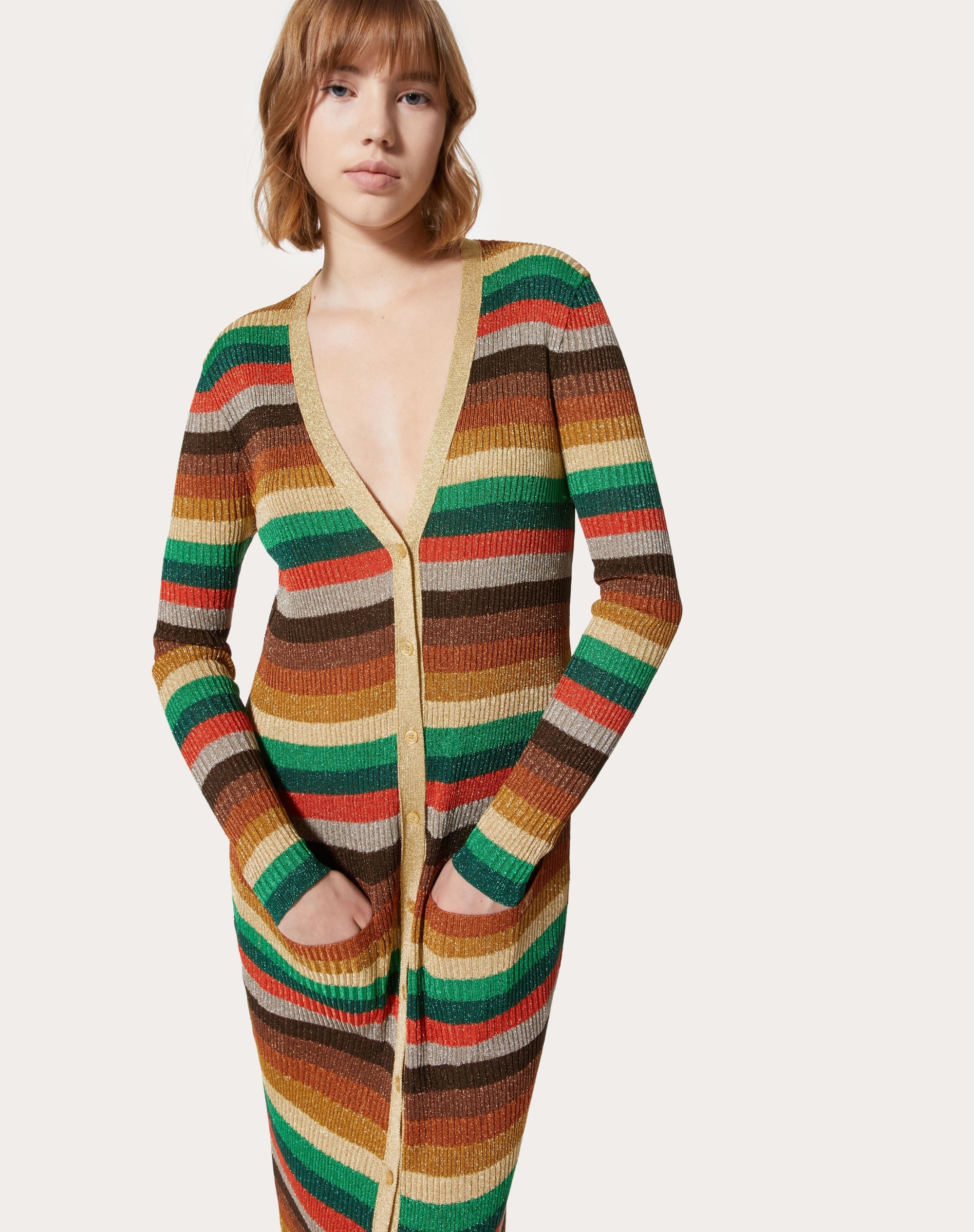 JACQUARD LUREX CARDIGAN - 5