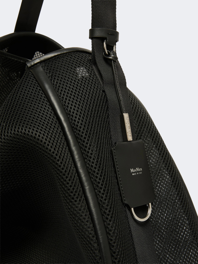 SKIPPNETXXL Extra-large handbag in technical mesh - BLACK 4