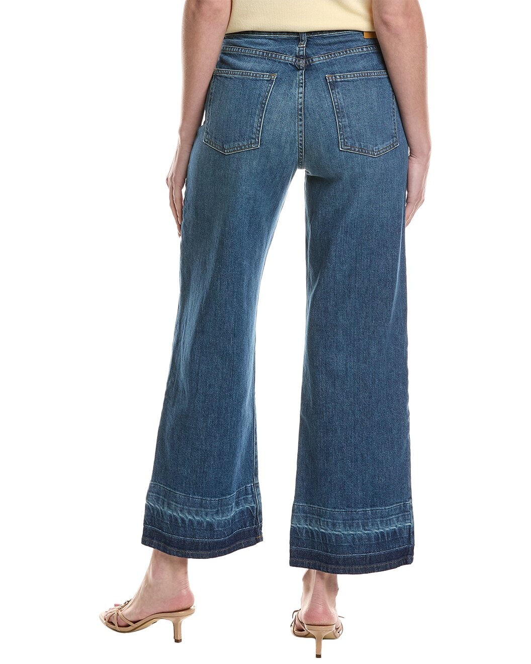 SIMKHAI Jude Mid-Rise Coronado Crop Wide Leg Jean - 2