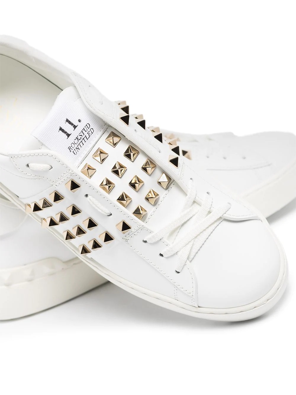 Rockstud-embellished low-top sneakers - 2