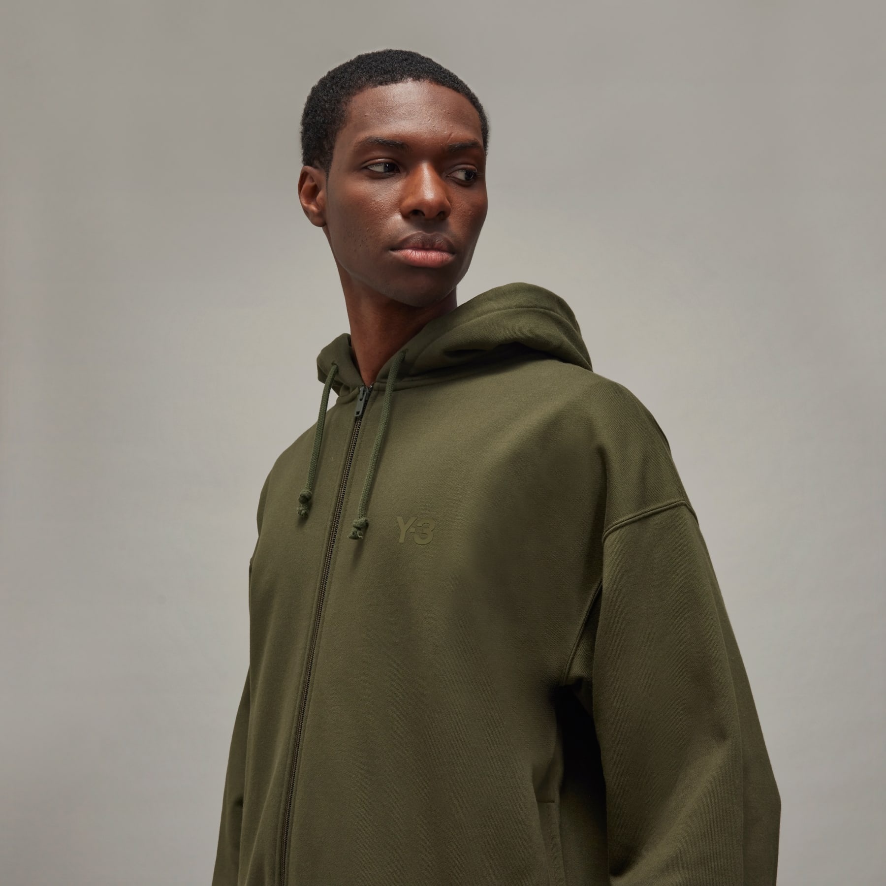 Y-3 Brushed Terry Zip Hoodie - 7