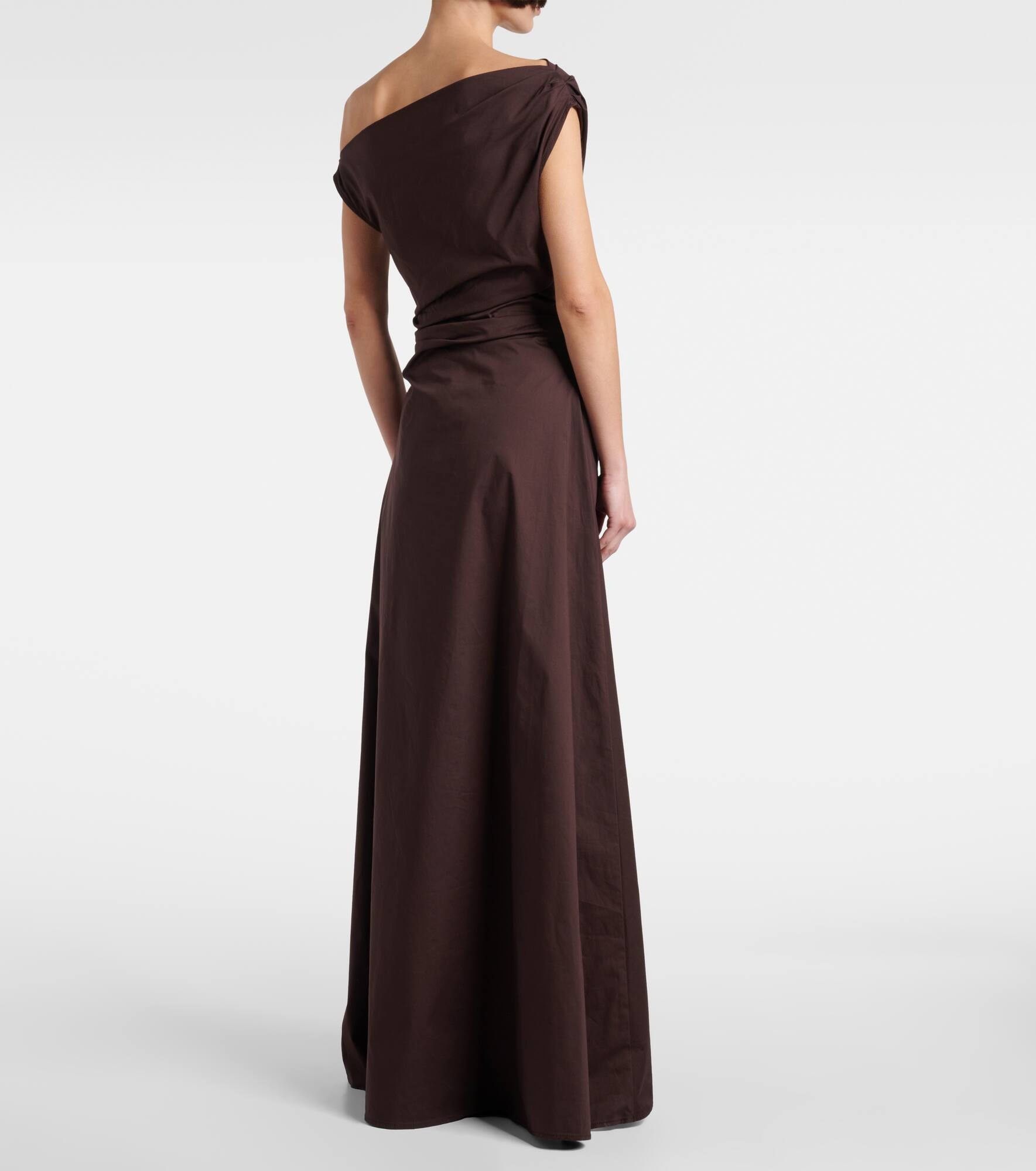 Phare one-shoulder cotton maxi dress - 3