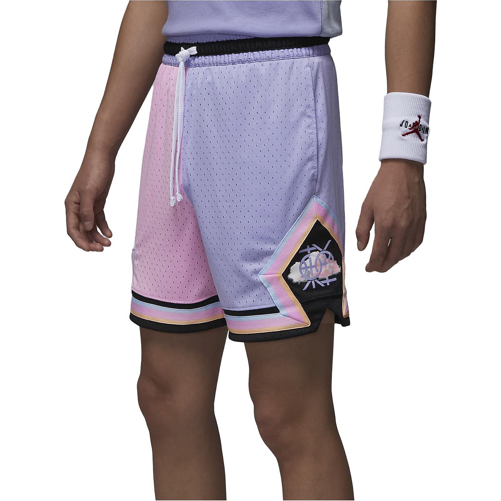 Air Jordan Dongdan Basketball shorts 'Pink Purple Black' FD6551-538 - 7