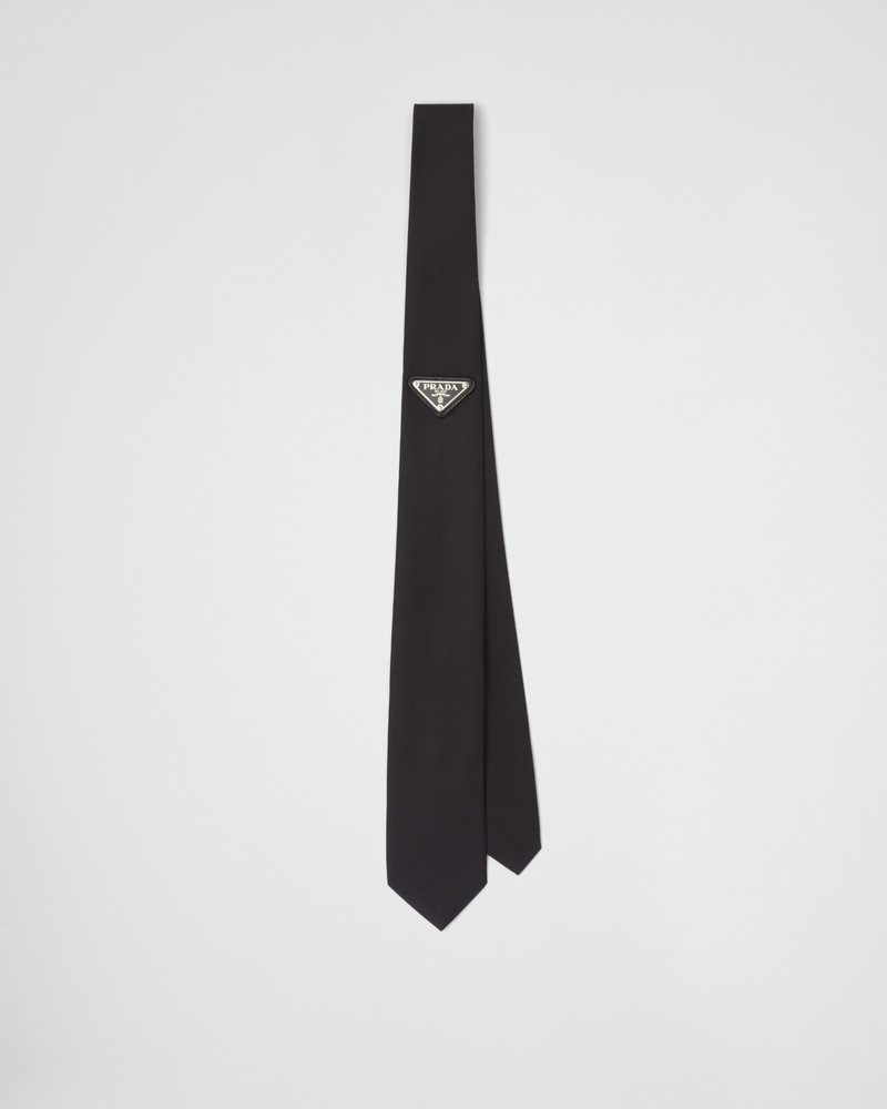 Re-Nylon gabardine tie 1