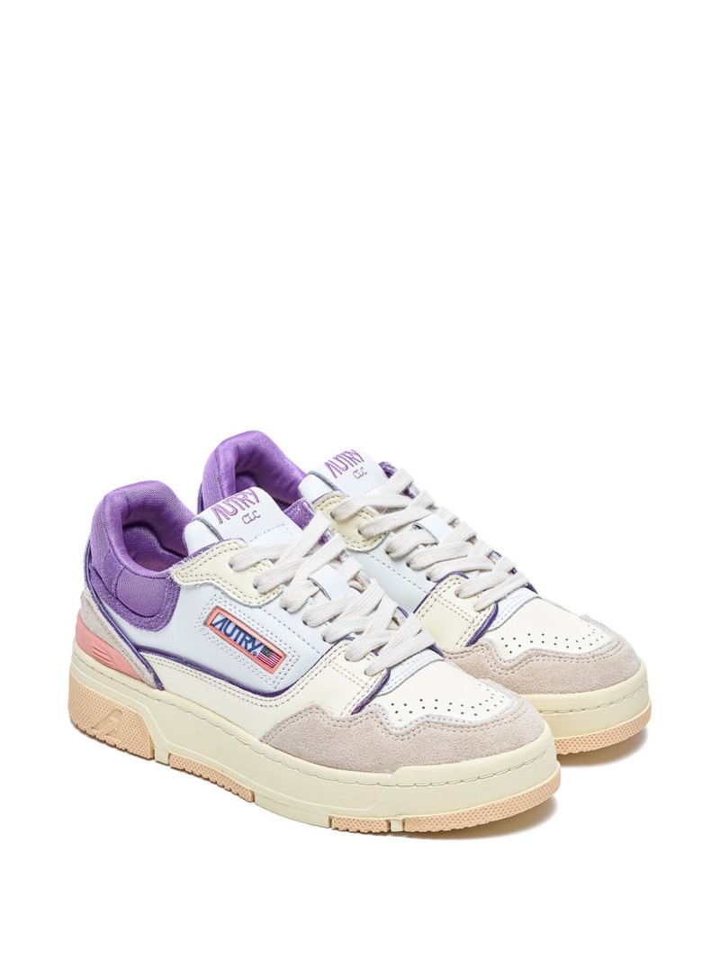 AUTRY round-toe suede sneakers outlook