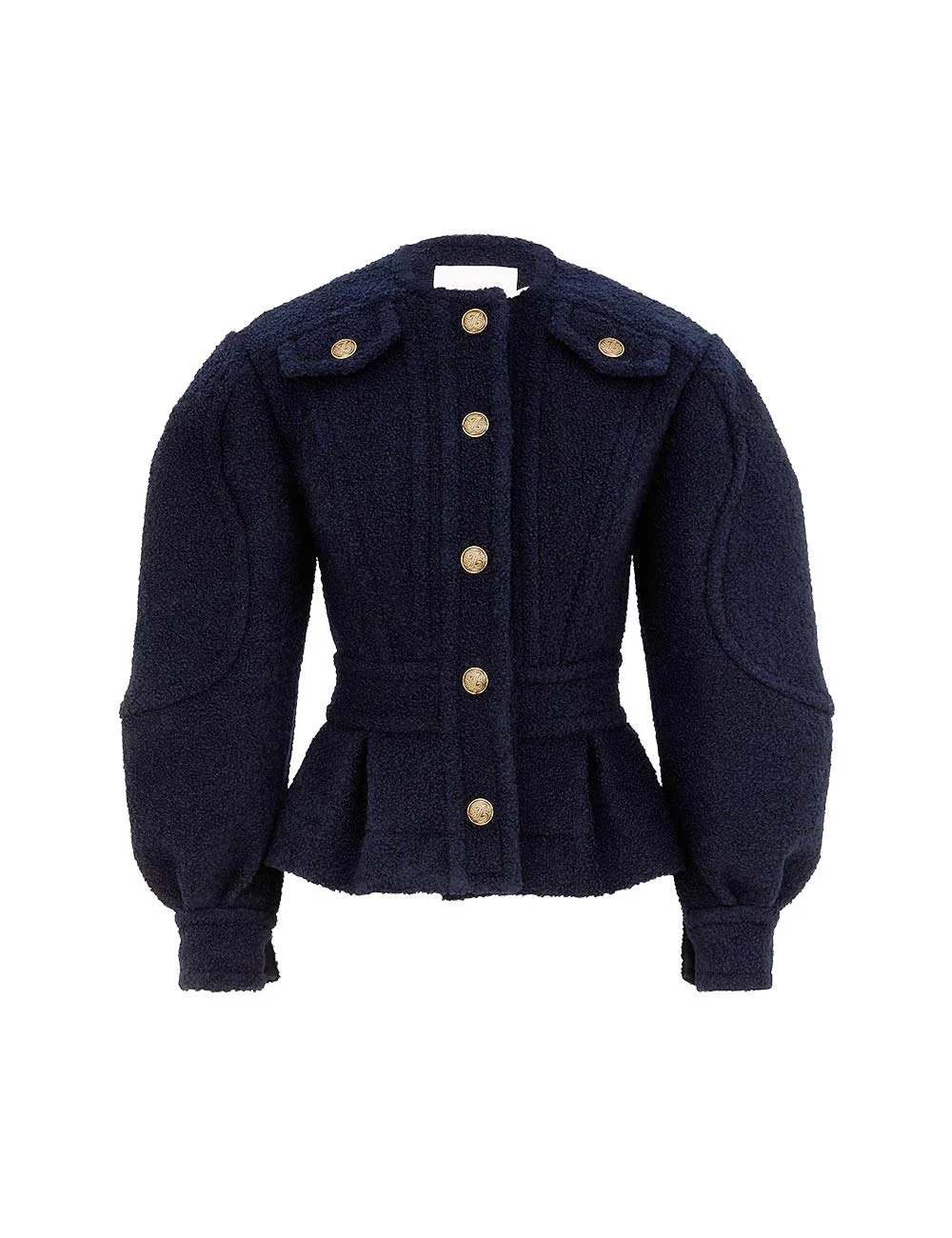 CLASH BOUCLE PEPLUM JACKET - 1