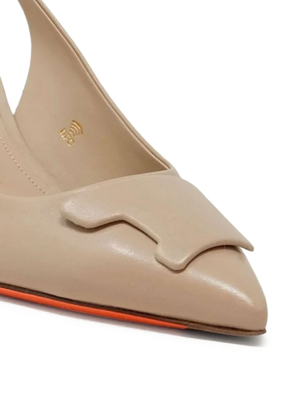 65mm slingback leather pumps - 3