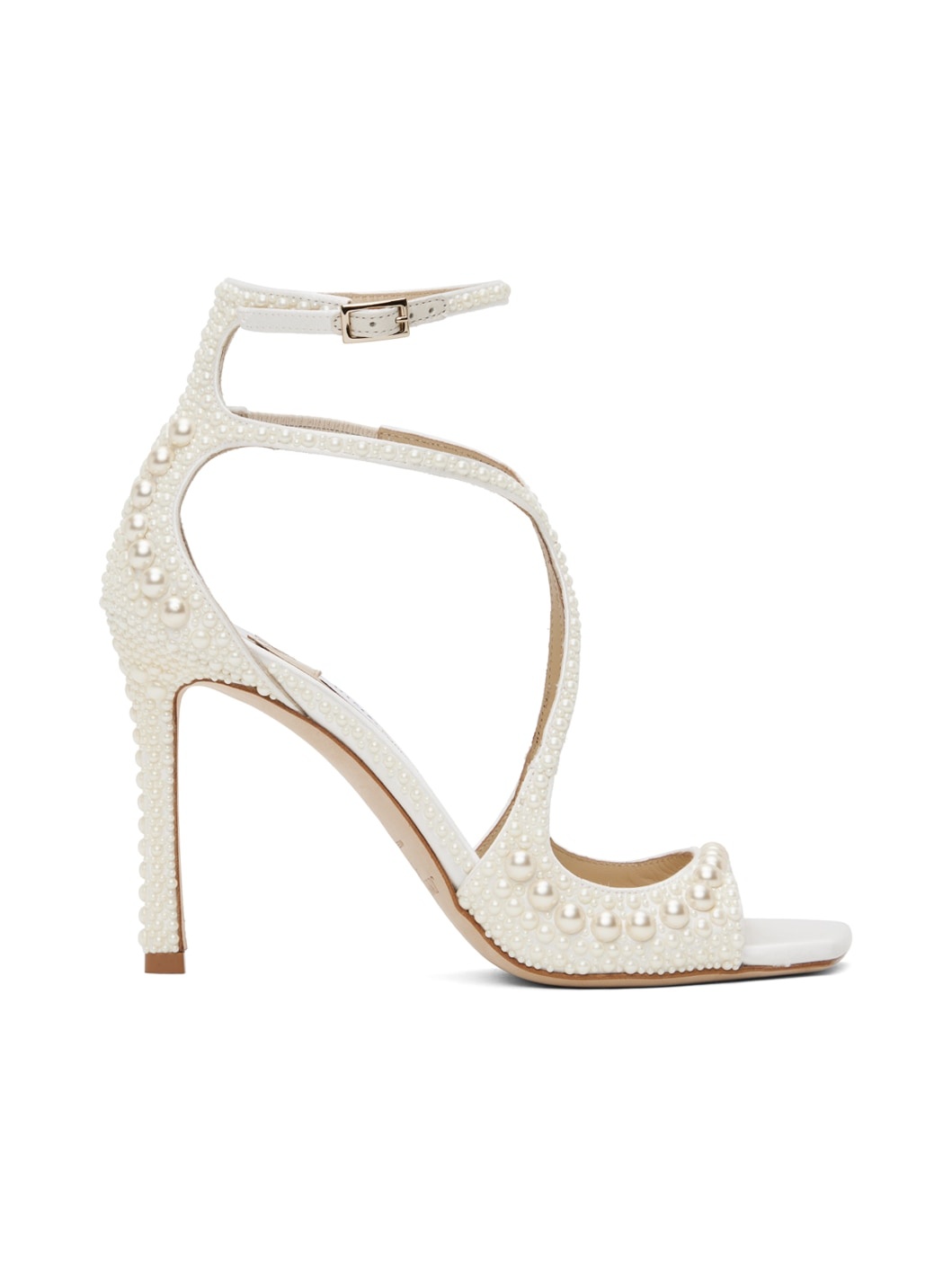 White Azia 95 Heeled Sandals - 1