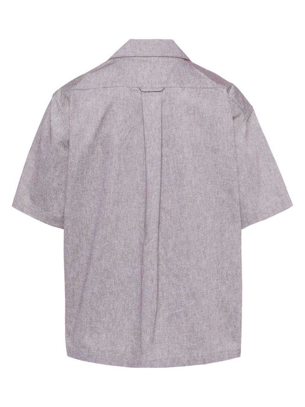 internal baseball collar cotton shirt - 2