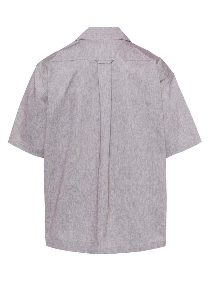 Kolor internal baseball collar cotton shirt outlook