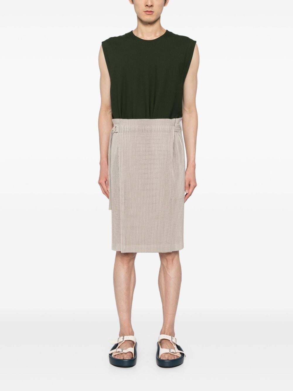 Light Mesh pleated skirt - 2