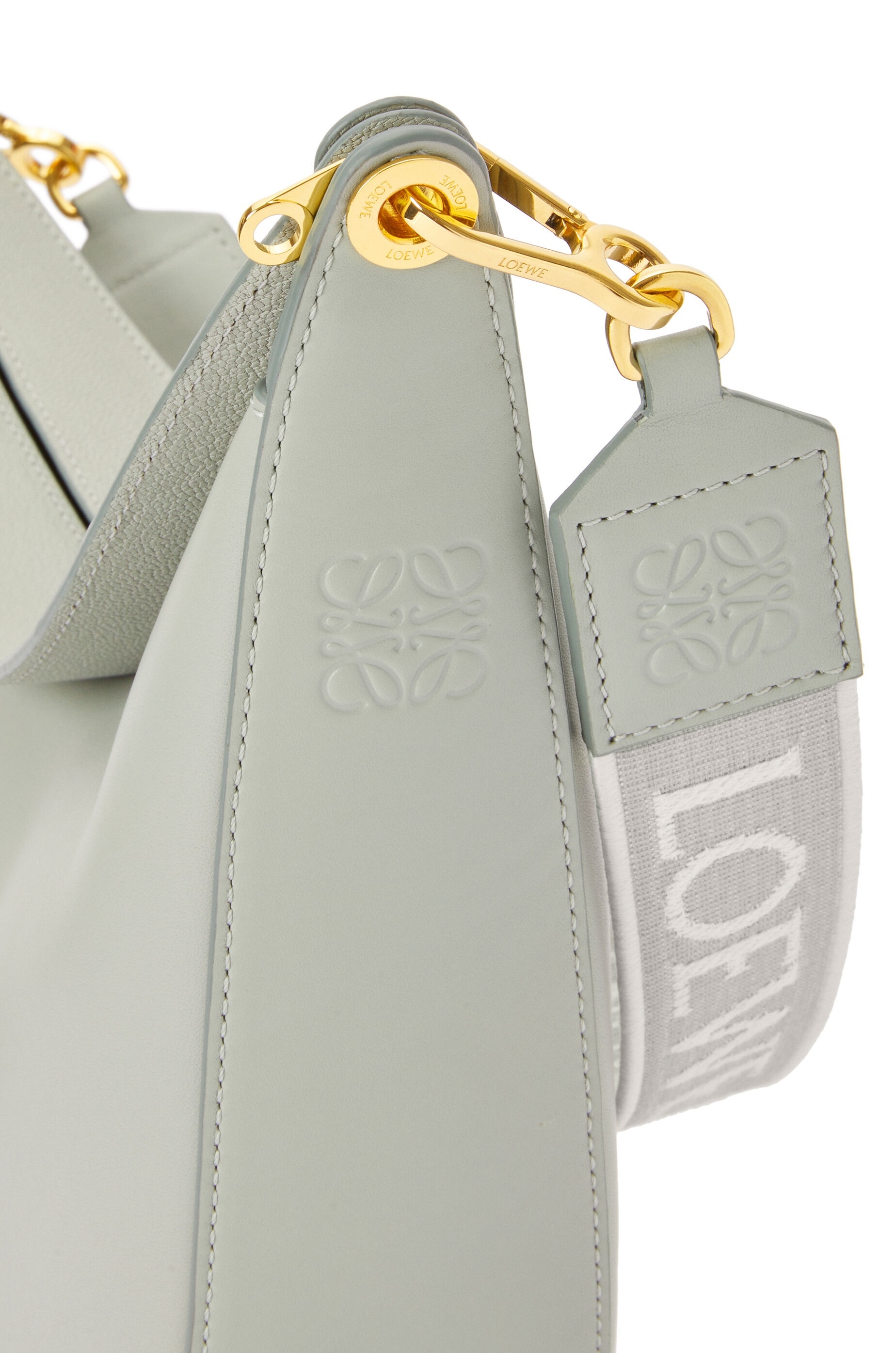 LOEWE Luna bag in satin calfskin and jacquard - 7