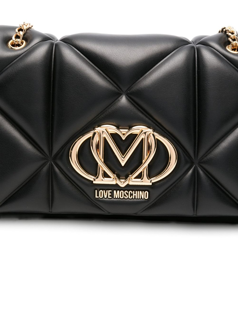 quilted logo-plaque shoulder bag 4