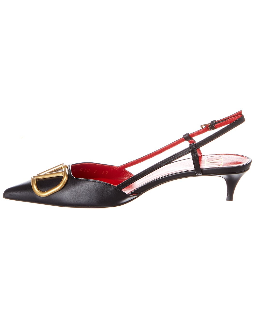 Valentino VLogo 40 Leather Slingback Pump - 2
