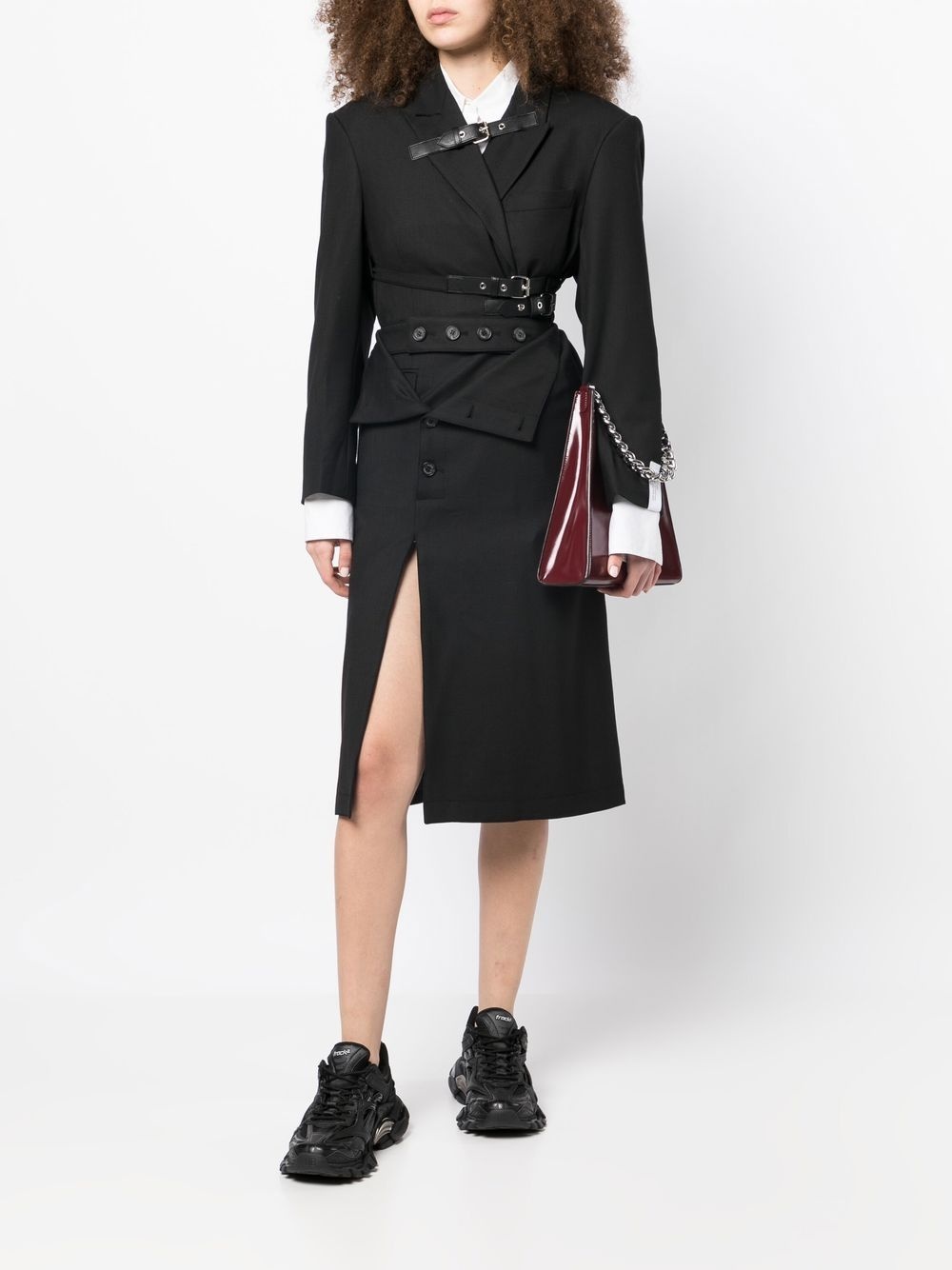 button-detail midi skirt - 2