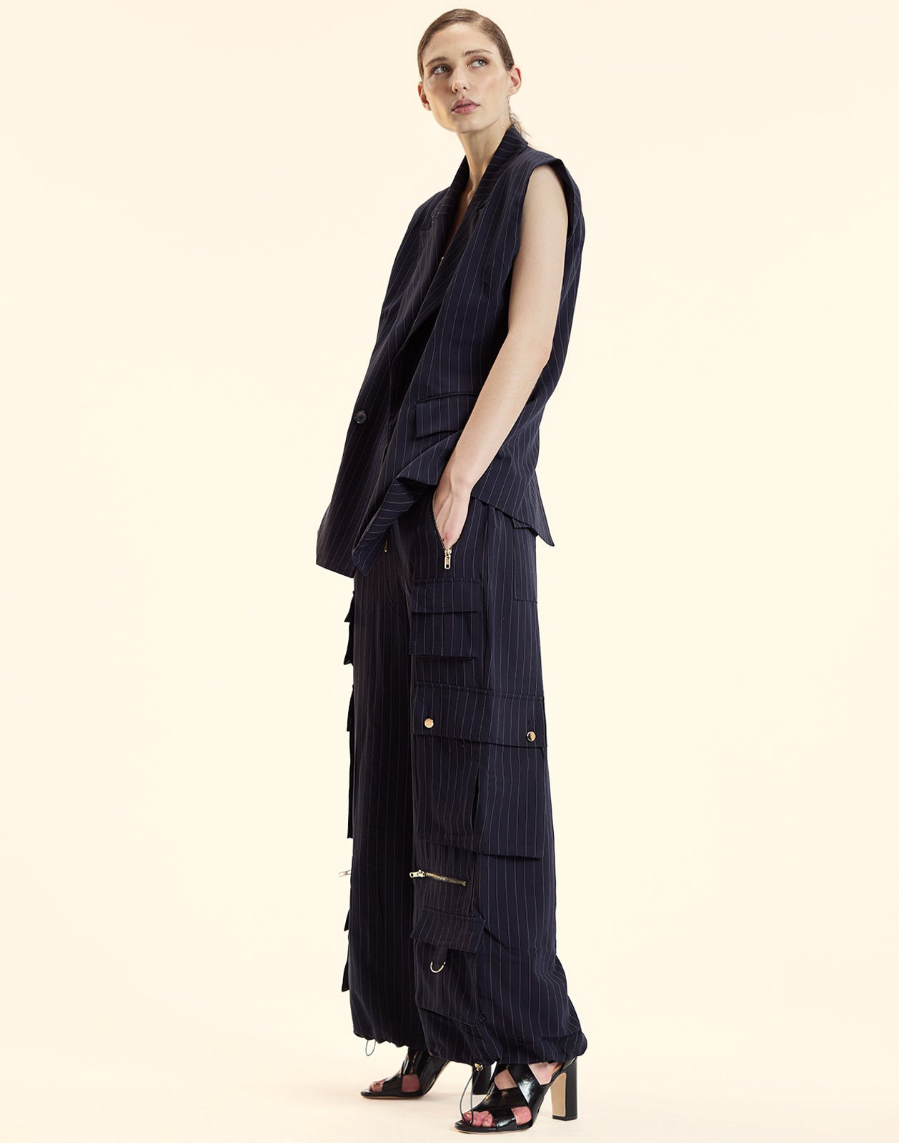 Pinstripe Vest - 3