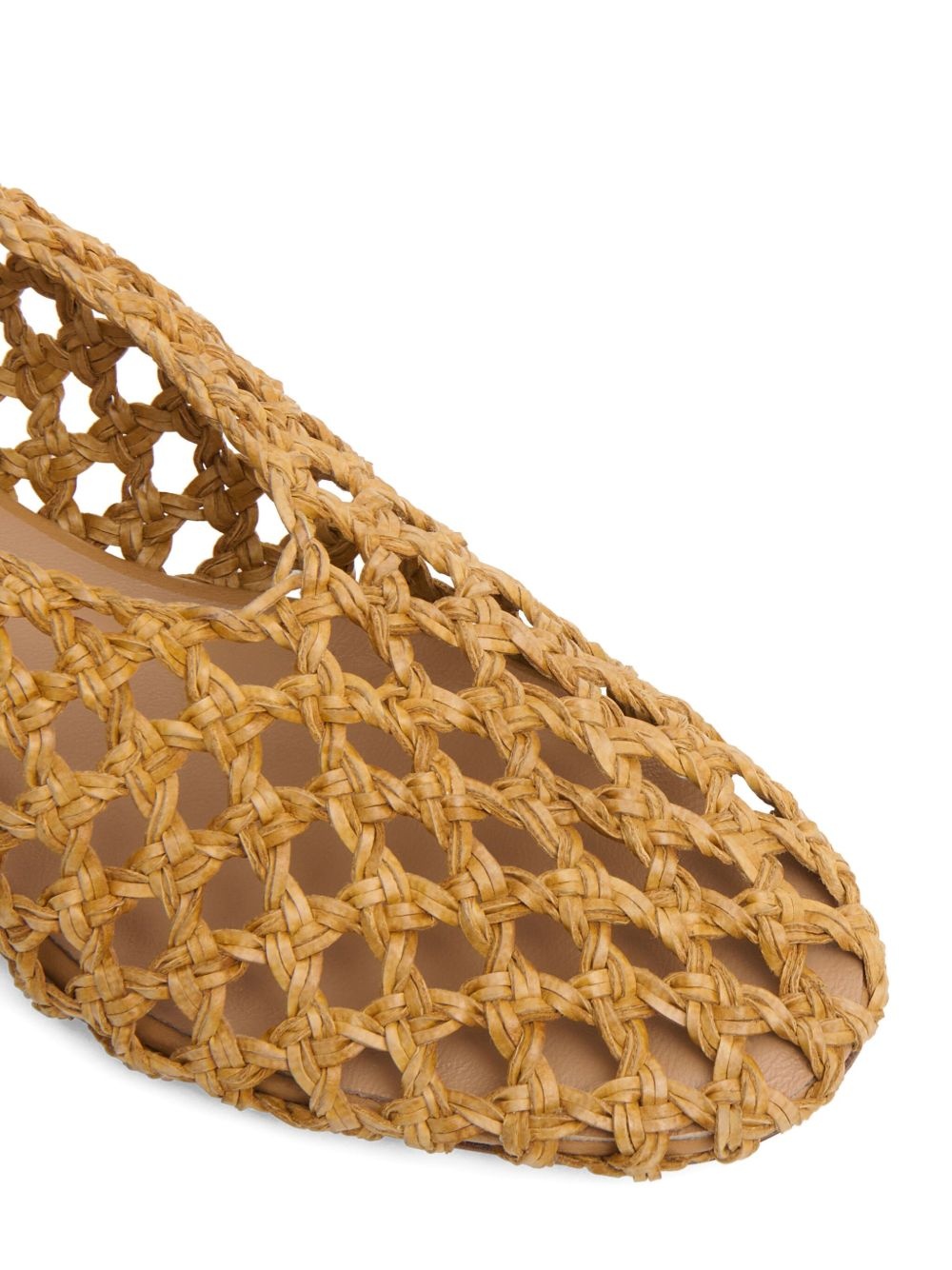 woven slip-on ballet flats - 4