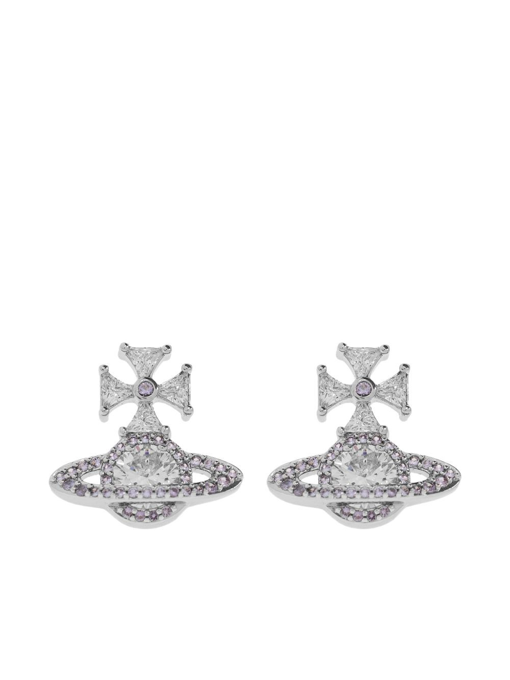 Orb cross earrings - 1