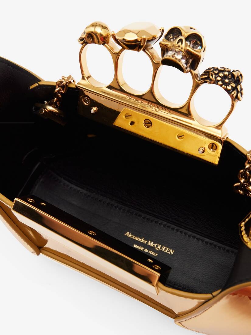 Women's The Jewelled Hobo Mini Bag in Gold - 4