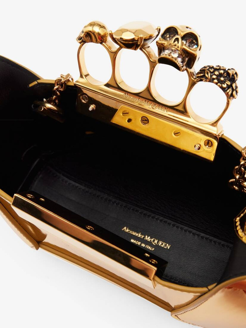 Women's The Jewelled Hobo Mini Bag in Gold 4