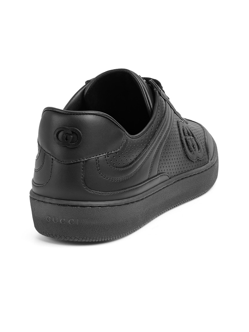 Men's G74 Retro Leather Sneakers - Black 3